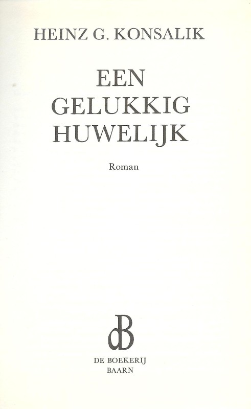 Een gelukkig huwelijk